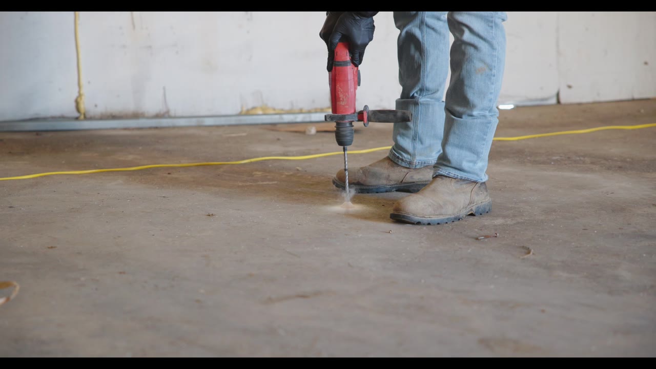 Mud Jacking foundation repair process