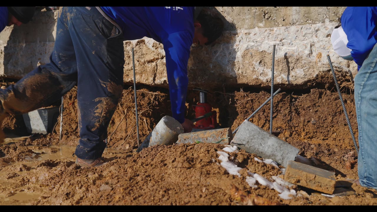 Concrete Piers foundation repair process
